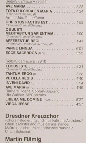 Bruckner,Anton: Ave Maria, Geistliche Chöre, Foc, Capriccio (C 27 099), D, 1987 Typ: LP Best.-Nr.: K1314 Preis: 6,00 Euro