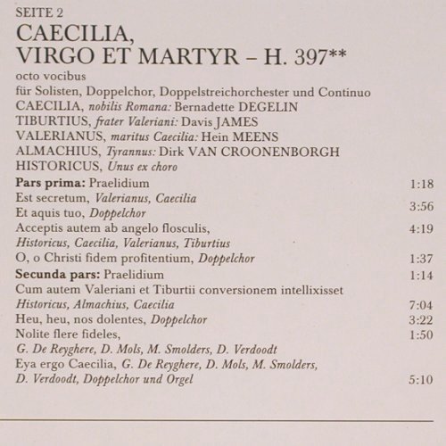 Charpentier,Marc Antoine: De Profundis/Caecilla, Virgo et..., Etrato(15885-7), D, Club Ed, 1988 - LP - K1315 - 7,50 Euro