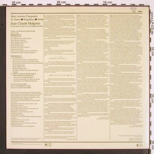 Charpentier,Marc Antoine: Te Deum / Magnificat - 3 Noels, CBS Master Works (CBS 76 891), NL, 1979 Typ: LP Best.-Nr.: K1316 Preis: 7,50 Euro