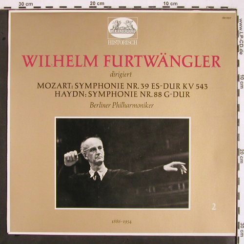 Furtwängler,Wilhelm: Mozart:Symph.Nr.39/Haydn:Symph.88, Heliodor (88 007), D, 1961 Typ: LP Best.-Nr.: K1318 Preis: 6,00 Euro