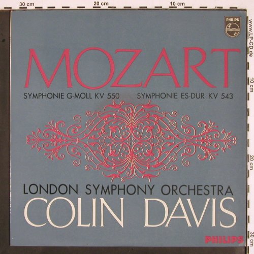 Mozart,Wolfgang Amadeus: Symphonie G-moll KV 550,es-dur,543, Philips (A 02225 L), NL, 1962 Typ: LP Best.-Nr.: K1320 Preis: 9,00 Euro
