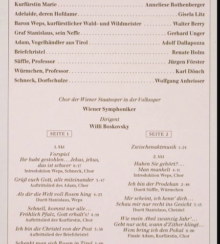 Zeller,Carl: Der Vogelhändler, Club-Ed., EMI (26 362-4), D, 1987 Typ: LP Best.-Nr.: K1337 Preis: 6,00 Euro