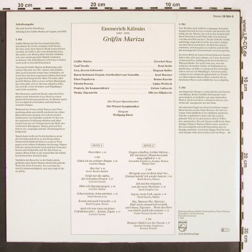 Kalman,Emmerich: Gräfin Mariza,Club-Ed., Philips (26 364-0), D, 1987 Typ: LP Best.-Nr.: K1338 Preis: 6,00 Euro