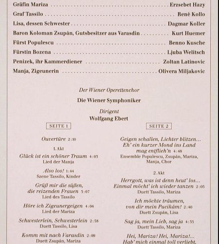 Kalman,Emmerich: Gräfin Mariza,Club-Ed., Philips (26 364-0), D, 1987 Typ: LP Best.-Nr.: K1338 Preis: 6,00 Euro