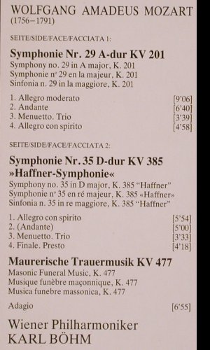 Mozart,Wolfgang Amadeus: Sinfonien Nr.29 & 35 / Mauerische T, Deutsche Grammophon(91 615 5), D Club-Ed., 1981 - LP - K133 - 6,00 Euro