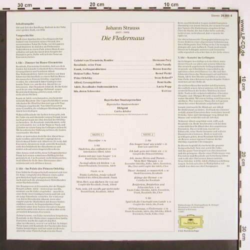 Strauß,Johann: Die Fledermaus, Club-Ed., D.Gr. (26 360-8), D, 1987 Typ: LP Best.-Nr.: K1340 Preis: 6,00 Euro