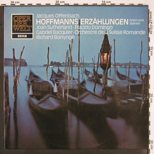 Offenbach,Jacques: Hoffmann's Erzählungen,Arien,Szenen, Decca Oper der Welt (6.41626 AN), D, 1972 Typ: LP Best.-Nr.: K1342 Preis: 6,00 Euro