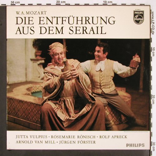 Mozart,Wolfgang Amadeus: Die Entführung aus dem Serail-Höhep, Philips Minigroove(G 03 098 L), NL, Mono, 1962 - LP - K1344 - 9,00 Euro