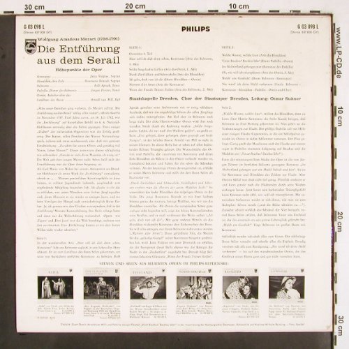 Mozart,Wolfgang Amadeus: Die Entführung aus dem Serail-Höhep, Philips Minigroove(G 03 098 L), NL, Mono, 1962 - LP - K1344 - 9,00 Euro