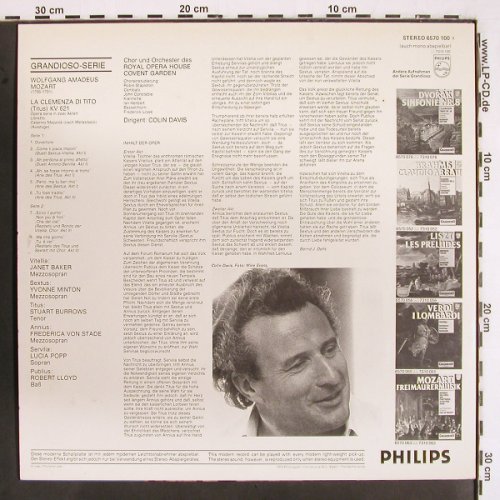 Mozart,Wolfgang Amadeus: La Clemenza Di Tito, Auszüge, Philips Grandioso (6570 100), NL, 1978 Typ: LP Best.-Nr.: K1345 Preis: 7,50 Euro