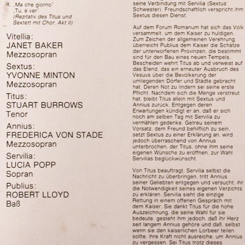 Mozart,Wolfgang Amadeus: La Clemenza Di Tito, Auszüge, Philips Grandioso (6570 100), NL, 1978 Typ: LP Best.-Nr.: K1345 Preis: 7,50 Euro