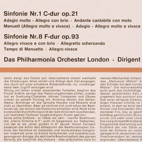 Beethoven,Ludwig van: Sinfonie No.1 c dur op.21, op.93, Columbia (STC 90 967), D Typ: LP Best.-Nr.: K1357 Preis: 12,50 Euro