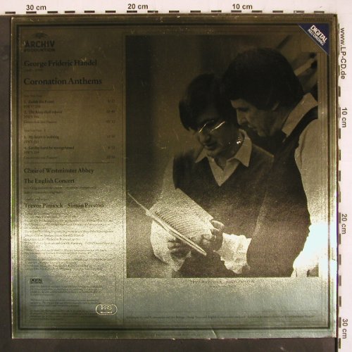 Händel,Georg Friedrich: Coronation Anthems, m /vg+, Archiv Produktion (2534 005), D, 1982 Typ: LP Best.-Nr.: K1367 Preis: 5,00 Euro