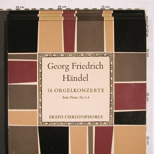 Händel,Georg Friedrich: 16 Orgelkonzerte, 1-16, Christophorus (CGLP 75 722/725), D, Mono Typ: LP*4 Best.-Nr.: K1375 Preis: 17,50 Euro