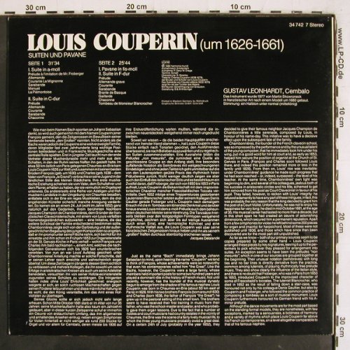 Couperin,Louis: Suiten und Pavane, Orbis/Harmonia Mundi(34 742 7), D, 1981 - LP - K1381 - 9,00 Euro