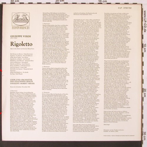 Verdi,Giuseppe: Rigoletto (rec. 1944), Foc, Heliodor(2700 702), D, Ri, 1960 - 2LP - K140 - 9,00 Euro