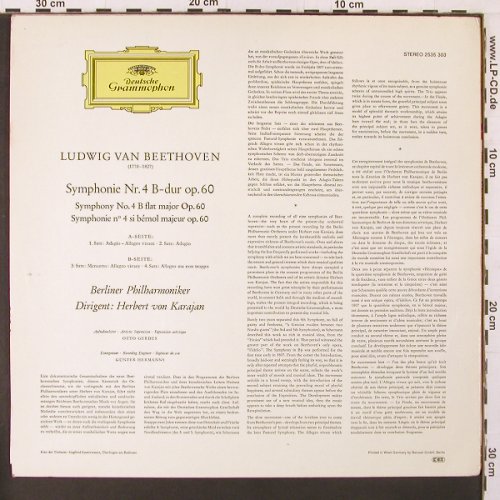 Beethoven,Ludwig van: Symphonie Nr.4 B-dur op.60, Deutsche Gramophon(2535 303), D, Ri,  - LP - K151 - 6,00 Euro