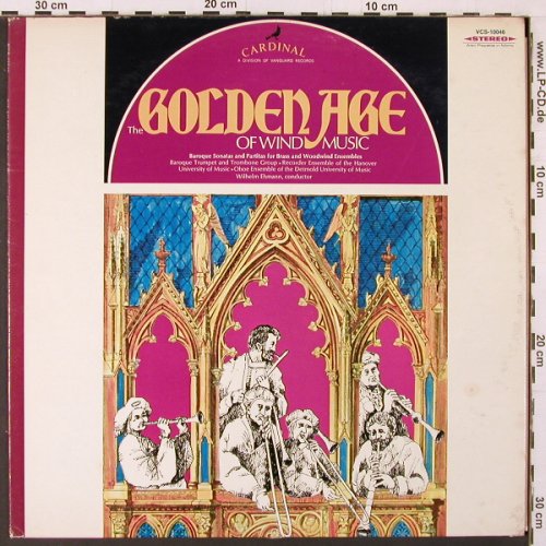 V.A.The Golden Age Of Wind Music: Baroque Sonatas and Partitas, 9 Tr., Vanguard/Cardinal(VCS-10046), US, m-/vg+, 1968 - LP - K180 - 7,50 Euro