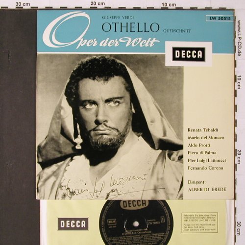 Verdi,Giuseppe: Othello-Querschnitt, Decca(LW 50 515), D,  - 10inch - K198 - 20,00 Euro