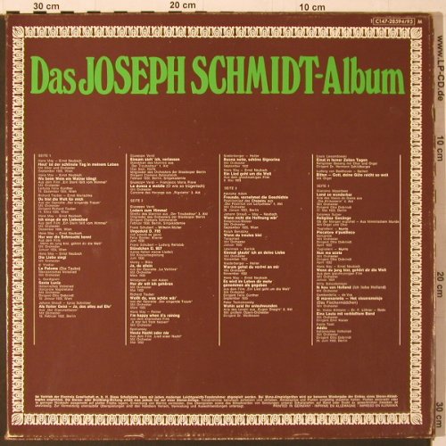 Schmidt,Joseph: Ein Lied geht um die Welt (Schuber), Dacapo(C 147-28 594/95), D,  - 2LP - K202 - 7,50 Euro