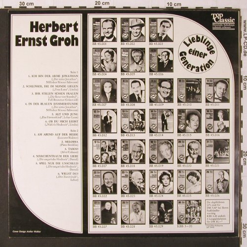 Groh,Herbert Ernst: Lieblinge einer Generation, Top Classic(BB 45.022), D,  - LP - K204 - 6,00 Euro