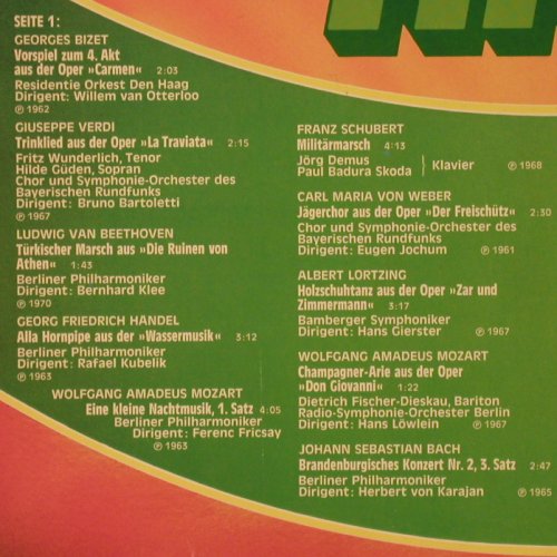 V.A.20 Klassik Hits: Bizet, Verdi, Beethoven.., Deutsche Grammophon(2563 486), D,  - LP - K209 - 5,00 Euro