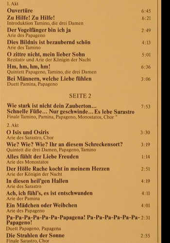 Mozart,Wolfgang Amadeus: Die Zauberflöte-Gr.Querschnitt, Sonocord(26 097-6), D, Ri, 1981 - LP - K222 - 6,00 Euro