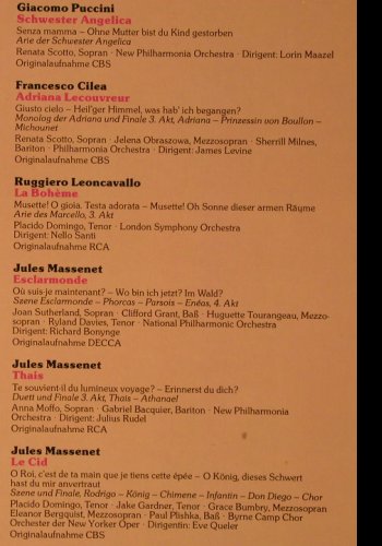 V.A.Die Welt der Oper: Korngold, Puccini, Cilea..., Sonocord(26 008-3), D,  - LP - K223 - 7,50 Euro