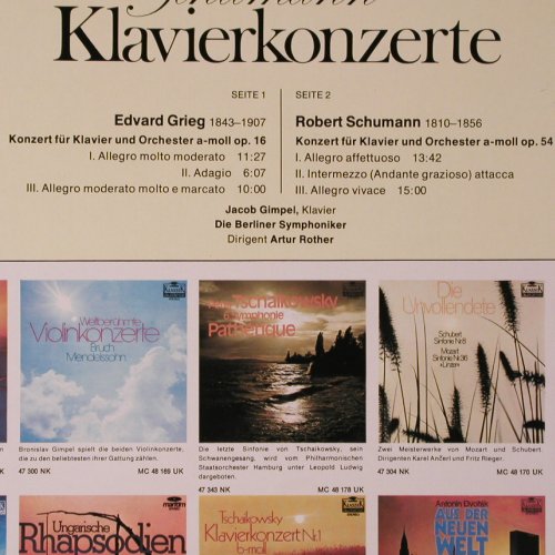 Grieg,Edvard / Schumann: Klavierkonzerte a-moll, Maritim(47 472 NK), D,  - LP - K224 - 6,00 Euro