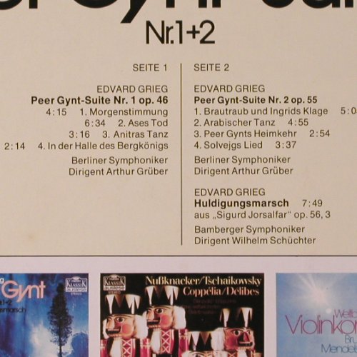 Grieg,Edvard: Peer Gynt , 1+2 / Huldigungsmarsch, Maritim Klassik(47 298 NK), D,  - LP - K226 - 5,00 Euro