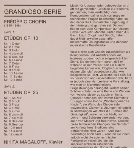 Chopin,Frederic: 24 Etüden op.10, op.25, Philips(6570 016), NL, 1975 - LP - K231 - 7,50 Euro