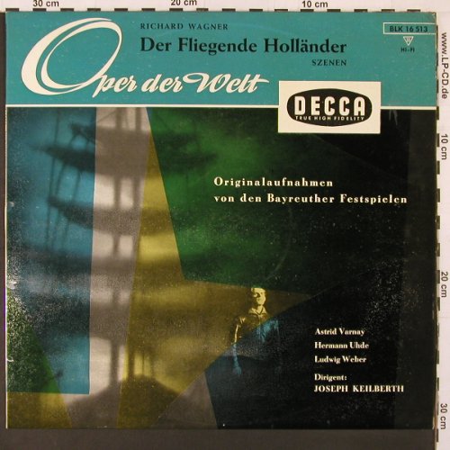 Wagner,Richard: Der Fliegende Holländer - Szenen, Decca(BLK 16 513), D, m-/vg+,  - LP - K24 - 6,00 Euro