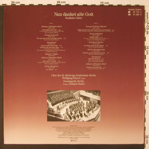 V.A.Nun Danket alle Gott: Festliche Chöre. Bach, Händel..., Klassik Edition(40 749 4), D, 1987 - LP - K255 - 5,00 Euro