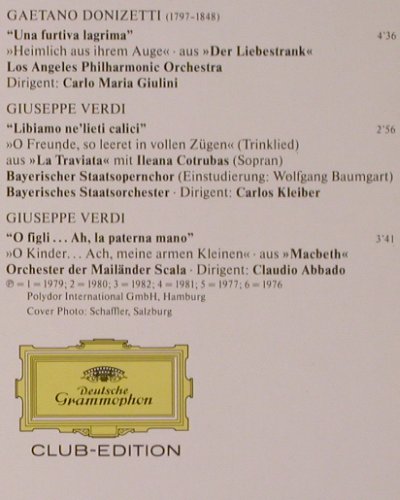 Domingo,Placido: Opern-Gala, Club-Edition, m-/vg+, Deutsche Grammophon(42 340), D,  - LP - K256 - 5,00 Euro