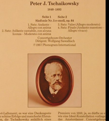 Tschaikowsky,Peter: Sinfonie Nr.5' e-moll, op. 64, Metronome Juwel(0140.139), D,  - LP - K259 - 6,00 Euro