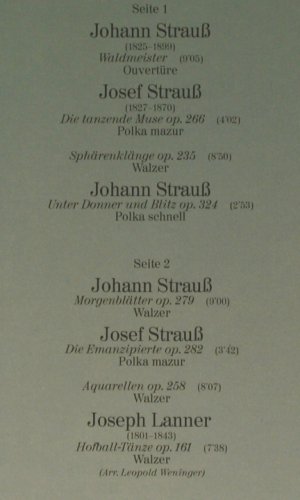 V.A.Das schönste aus den Neujahrs-: Konzerten: Strauß, Strauß, Lanner, Deutsche Grammophon(40 746 0), D, ClubEd, 1983 - LP - K261 - 5,00 Euro
