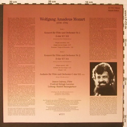 Mozart,Wolfgang Amadeus: Konzerte für Flöte & Orch.Nr.1&2, Klassik Edition(40 731 2), D, Ri, 1974 - LP - K262 - 6,00 Euro
