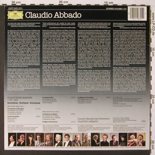 Abbado,Claudio: Rossini-Ouvertüren (rec.1975), Deutsche Grammophon(410 830-1), D, 1984 - LP - K266 - 5,00 Euro