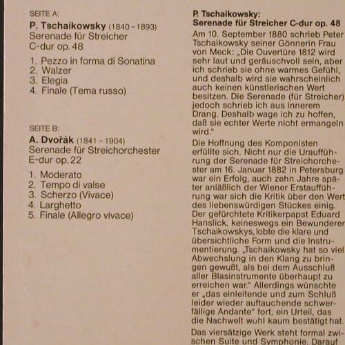 Tschaikowsky,Peter / Dvorak: Streicherserenaden, op.48 / op.22, Pandora Club Ed.(91 047 1), D, 1981 - LP - K279 - 5,00 Euro