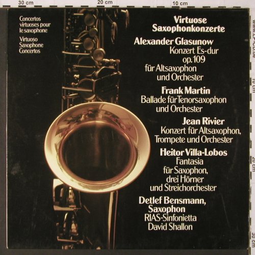 V.A.Virtuose Saxophonkonzerte: Alexander Glasunow,Frank Martin, Schwann(VMS 2065), D, 1981 - LP - K292 - 9,00 Euro