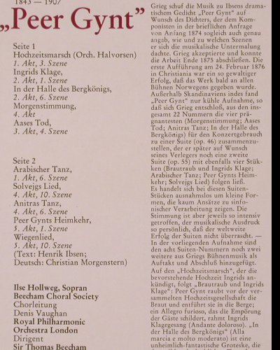 Grieg,Edvard: Peer Gynt, Bühnenmusic zu, EMI(037-00 136), D,  - LP - K331 - 7,50 Euro