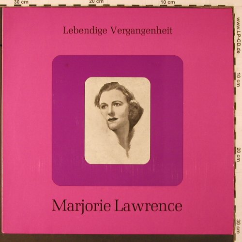 Lawrence,Marjorie: Lebendige Vergangenheit, LV(LV 133), A,  - LP - K344 - 7,50 Euro