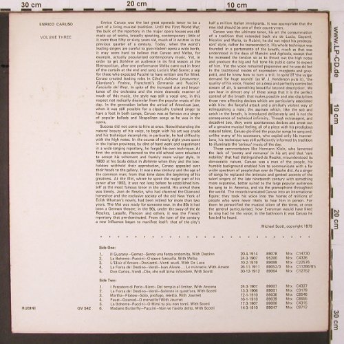 Caruso,Enrico: In Duet (Volume Three), vg+/vg+, Rubini Collection(GV 542), UK,  - LP - K346 - 5,00 Euro