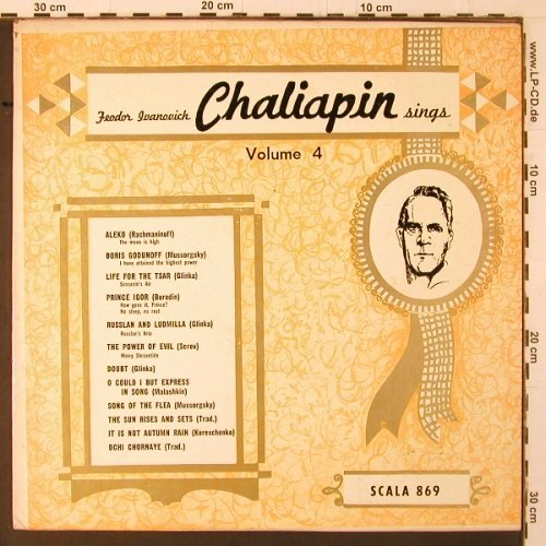 Chaliapin,Feodor Ivanovich: sings - Volume 4, vg+/vg+, Scala(869), US,  - LP - K385 - 5,00 Euro