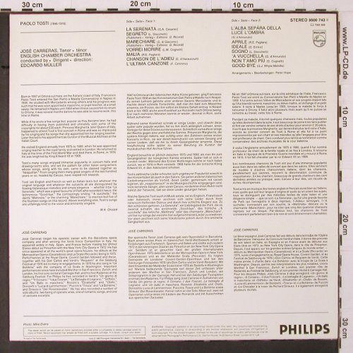 Carreras,Jose: singt Francesco Paolo Tosti, Philips(9500 743), NL, 1980 - LP - K391 - 7,50 Euro