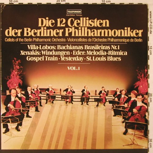12 Cellisten der Berliner Philharm.: Vol.1, Club-Edition, Telefunken(38 171 5), D, 1978 - LP - K394 - 6,00 Euro