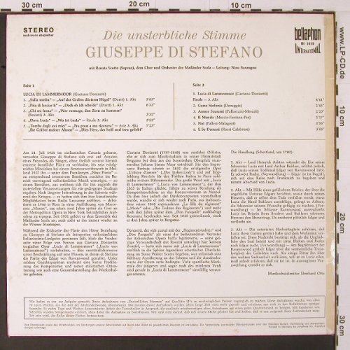Di Stefano,Giuseppe: Die unsterbliche Stimme, m-/vg+, Bellaphon International(BI 1819), D,  - LP - K396 - 7,50 Euro