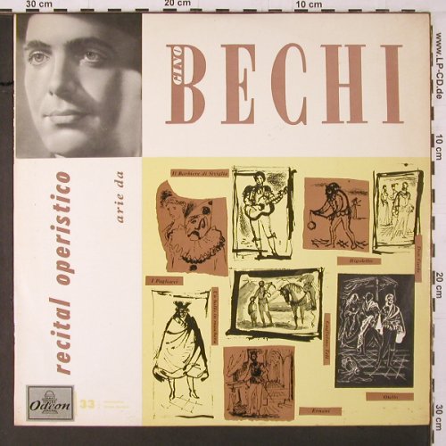 Bechi,Gino: Recital Operistico, Mono, Odeon(QALP 10087), I, 1955 - LP - K398 - 12,50 Euro