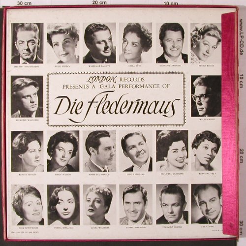 Strauss,Johann: Die Fledermaus, Gala Performance of, London ffrr(A 4347), UK/US, Box,  - 3LP - K400 - 24,00 Euro
