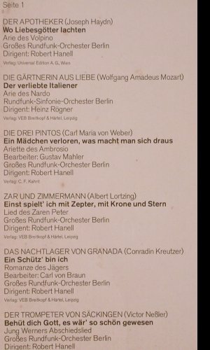 Anheisser,Wolfgang: Ein Opernabend mit, m-/vg+, Eterna(8 26 706), DDR, 1975 - LP - K401 - 6,00 Euro